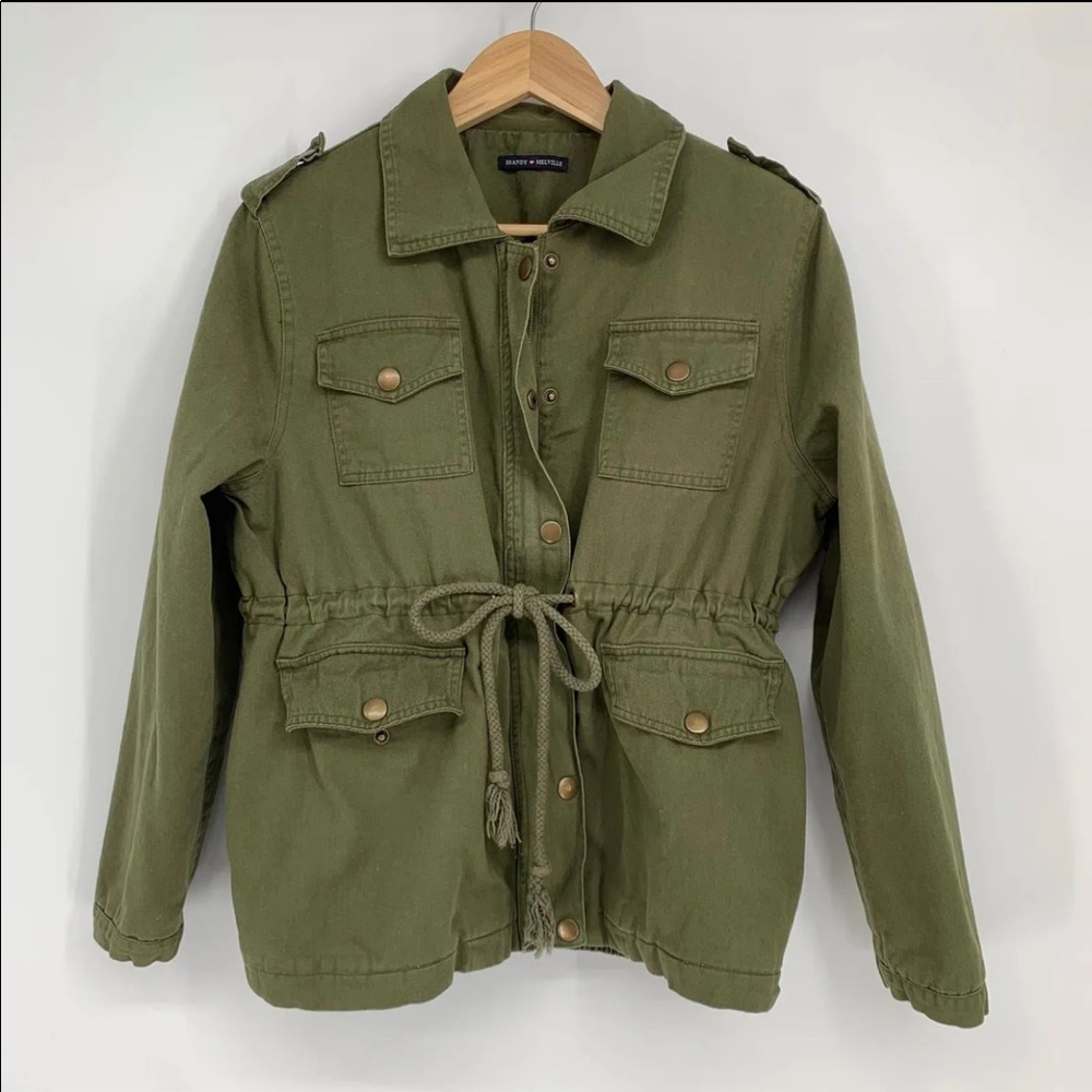 Vintage Brandy Melville Army Green Jacket Gem